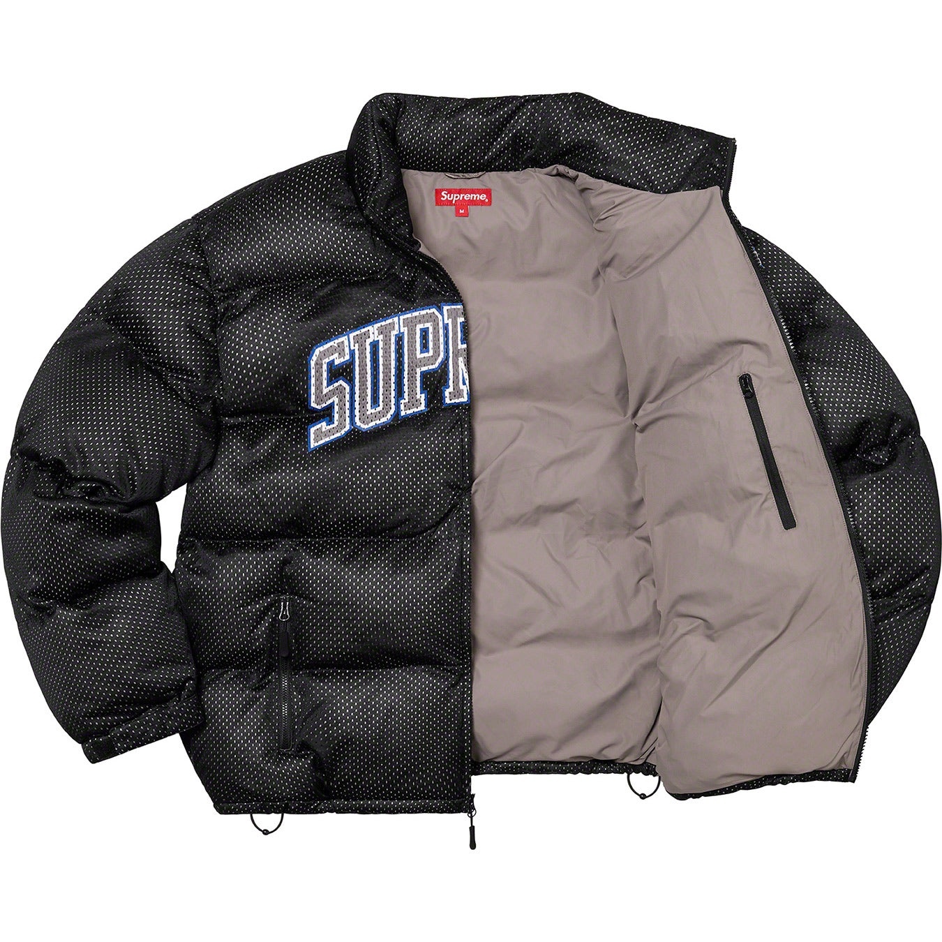 Mesh Jersey Puffer Jacket view 10